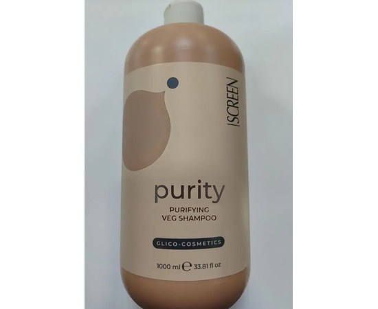 Зображення  Шампунь для очищення та балансу шкіри голови Screen Purest Purity Purifying Veg Shampoo, 1000 мл, Об'єм (мл, г): 1000
