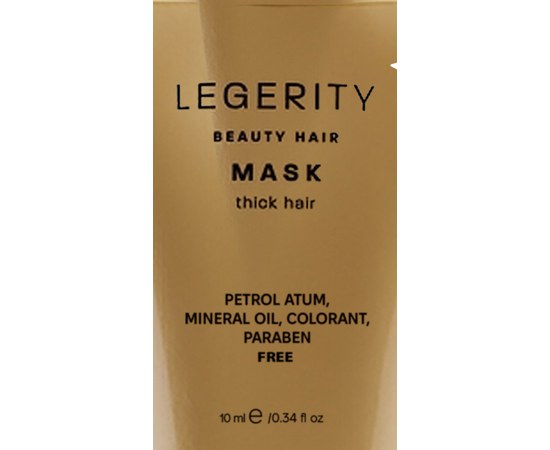 Зображення  Маска для густого волосся Screen Legerity Beauty Hair Mask Thick Hair, 10 мл, Об'єм (мл, г): 10