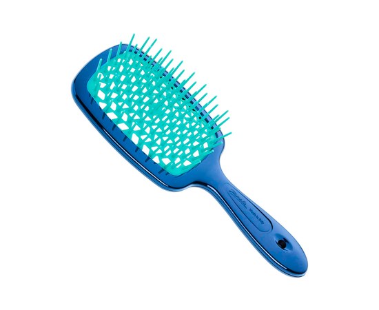 Изображение  Hair massage brush Janeke Superbrush Blue&Light Turquoise 82SP226 BLT