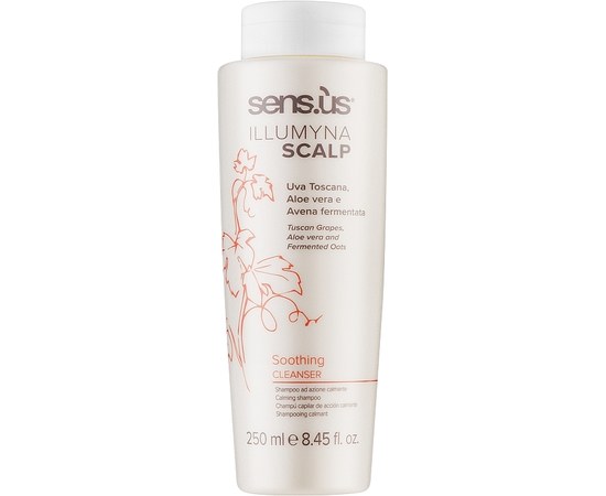 Изображение  Успокаивающий шампунь для волос Sensus Illumyna Scalp Soothing Cleanser Calming Shampoo, 250 мл, Объем (мл, г): 250