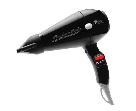 Изображение  Professional hair dryer with ionization TICO Professional Ergo Stratos 3900 ION Black (100003IONBK), 2000 W