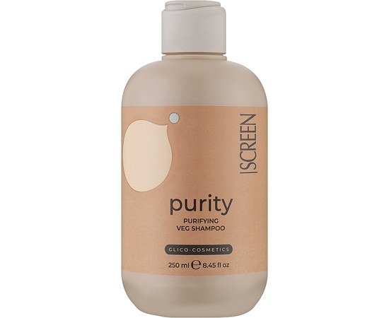 Зображення  Шампунь для очищення та балансу шкіри голови Screen Purest Purity Purifying Veg Shampoo, 250 мл, Об'єм (мл, г): 250