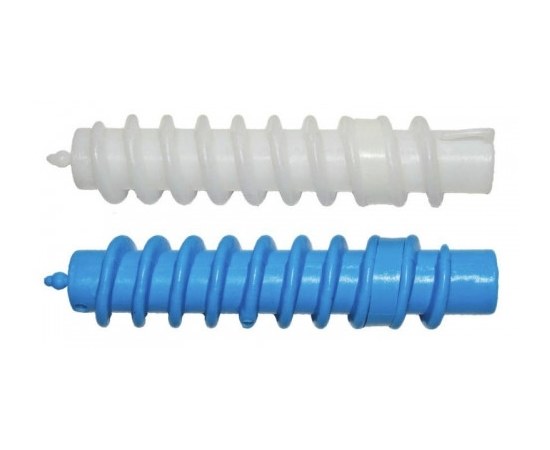 Изображение  Спиральные бигуди для химической завивки TICO Professional (300408) Ø16 мм белые-синие, 12 шт
