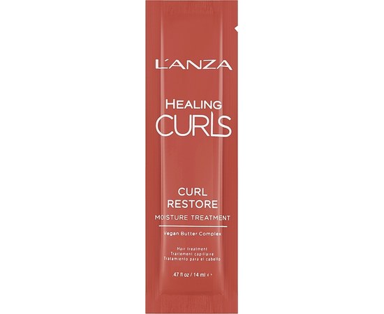 Изображение  Восстанавливающая несмываемая маска для кудрявых волос L'anza Healing Curls Curl Restore Moisture Treatment, 14 мл, Объем (мл, г): 14
