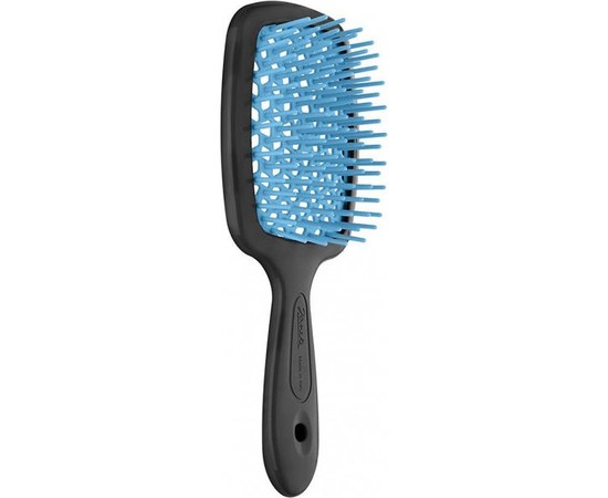 Зображення  Щітка масажна для волосся Janeke Superbrush Small Black&Blue71SP234 TSE чорна з синім