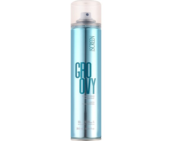 Зображення  Лак для волосся середньої фіксації Screen Groovy Medium Hold Hair Spray, 300 мл
