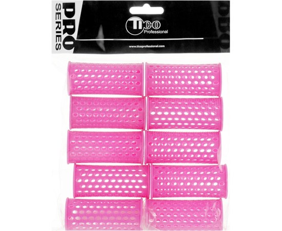 Изображение  Plastic curlers TICO Professional (300102) Ø28 mm pink, 10 pcs
