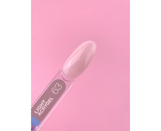 Зображення 3 Рідкий гель моделюючий для нігтів LUNAMoon Light Acrygel №63, 13 мл, Об'єм (мл, г): 13, Варіант: 63, Колір: Рожевий