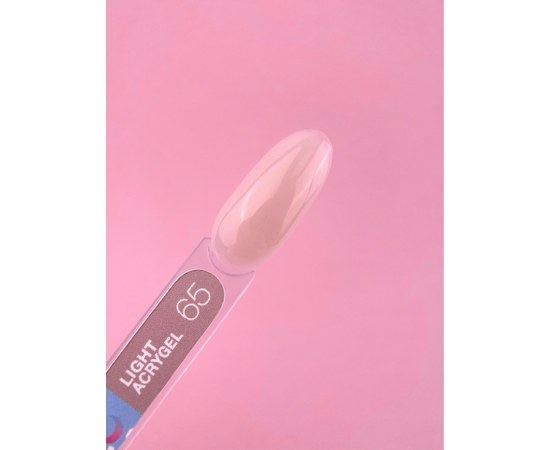 Зображення 3 Рідкий гель моделюючий для нігтів LUNAMoon Light Acrygel №65, 13 мл, Об'єм (мл, г): 13, Варіант: 65, Колір: Рожевий