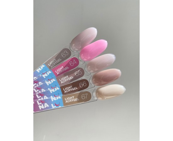 Зображення 5 Рідкий гель моделюючий для нігтів LUNAMoon Light Acrygel №65, 13 мл, Об'єм (мл, г): 13, Варіант: 65, Колір: Рожевий