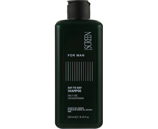 Зображення  Чоловічий шампунь для волосся, для щоденного використання Screen For Man Day-To-Day Shampoo, 250 мл, Об'єм (мл, г): 250