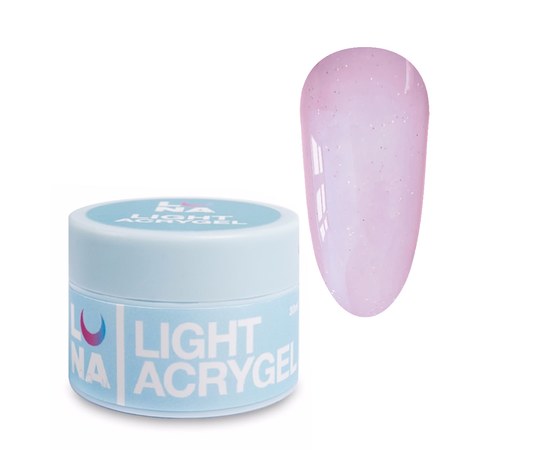 Изображение  Liquid modeling gel for nails LUNAMoon Light Acrygel No. 27, 30 ml, Volume (ml, g): 30, Color No.: 27, Color: Light pink