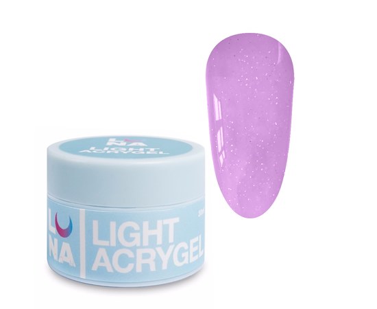 Изображение  Liquid modeling gel for nails LUNAMoon Light Acrygel No. 28, 30 ml, Volume (ml, g): 30, Color No.: 28, Color: Violet