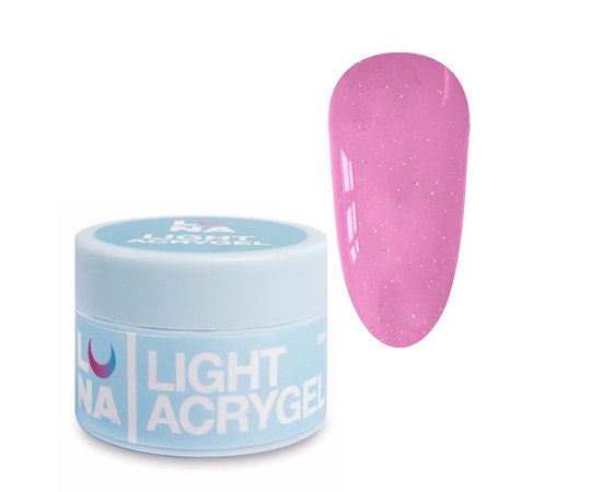 Изображение  Liquid modeling gel for nails LUNAMoon Light Acrygel No. 29, 30 ml, Volume (ml, g): 30, Color No.: 29, Color: Pink