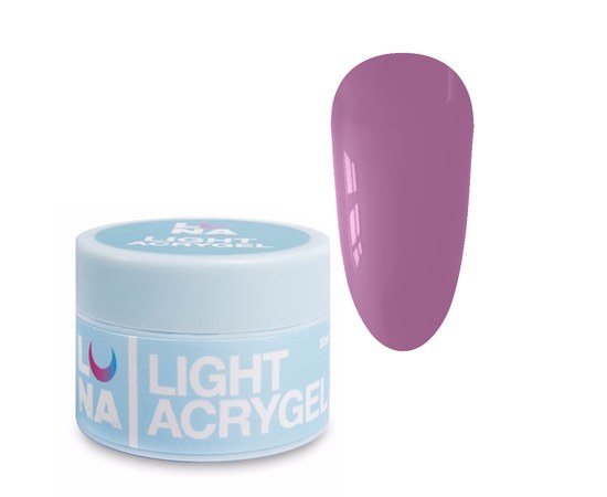 Изображение  Жидкий гель моделирующий для ногтей LUNAMoon Light Acrygel №34, 30 мл, Объем (мл, г): 30, Цвет №: 34, Цвет: Фиолетовый