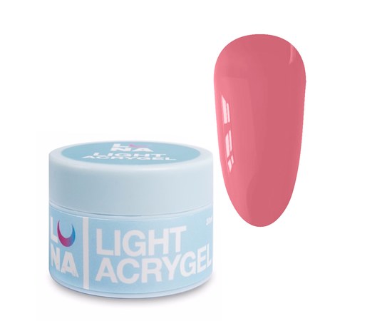 Изображение  Liquid modeling gel for nails LUNAMoon Light Acrygel No. 38, 30 ml, Volume (ml, g): 30, Color No.: 38, Color: Peach