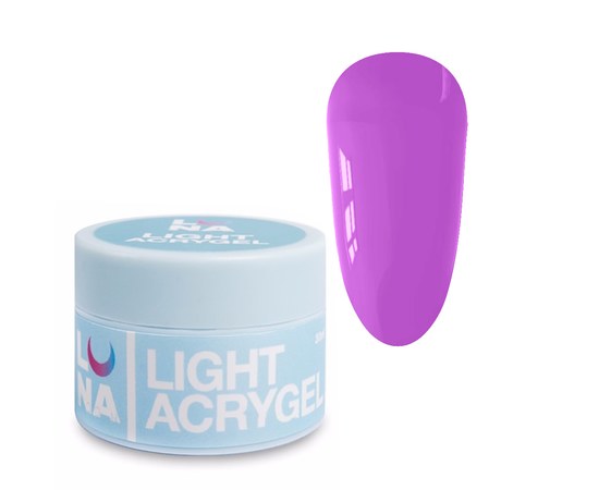 Изображение  Жидкий гель моделирующий для ногтей LUNAMoon Light Acrygel №49, 30 мл, Объем (мл, г): 30, Цвет №: 49, Цвет: Фиолетовый