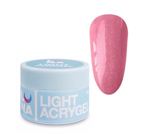 Зображення  Рідкий гель моделюючий для нігтів LUNAMoon Light Acrygel №51, 30 мл, Об'єм (мл, г): 30, Цвет №: 51, Колір: Рожевий