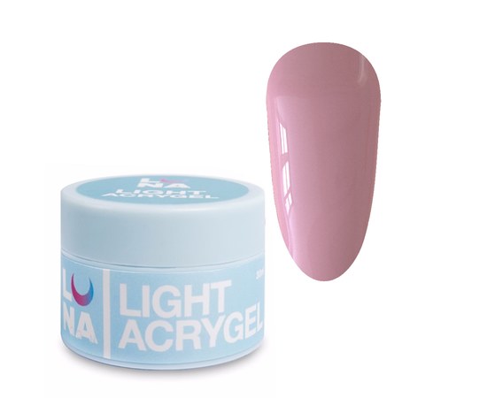 Изображение  Жидкий гель моделирующий для ногтей LUNAMoon Light Acrygel №17, 30 мл, Объем (мл, г): 30, Цвет №: 17, Цвет: Розовый