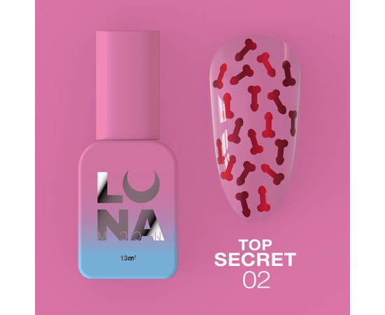 Изображение  Top for gel polish LUNAMoon Top Secret №2, 13 мл