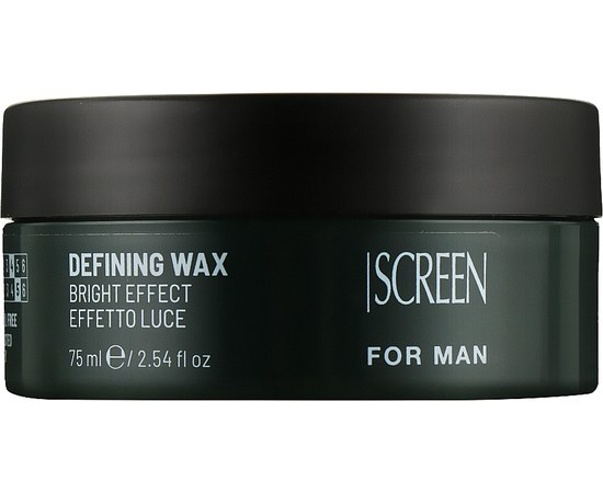 Изображение  Medium hold modeling wax for men's hair Screen For Man Defining Wax, 75 ml