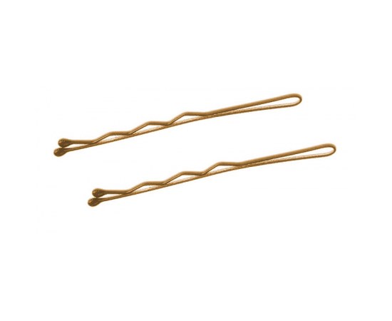 Изображение  TICO Professional wavy bobby pins (300545) 40 mm gold, 200 g