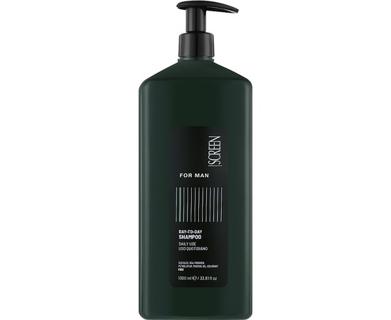 Зображення  Чоловічий шампунь для волосся, для щоденного використання Screen For Man Day-To-Day Shampoo, 1000 мл, Об'єм (мл, г): 1000