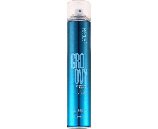Зображення  Лак для волосся сильної фіксації Screen Groovy Strong Hold Hair Spray, 500 мл, Об'єм (мл, г): 500