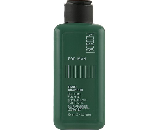 Изображение  Men's moisturizing beard cleansing shampoo Screen For Man Beard Shampoo, 150 ml