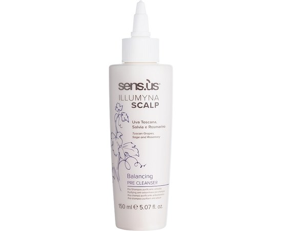 Изображение  Cleansing shampoo against seborrhea Sensus Illumyna Scalp Balancing Pre Cleanser, 150 ml