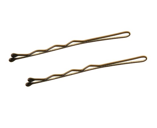 Изображение  TICO Professional wavy bobby pins (300569) 70 mm brown, 200 g