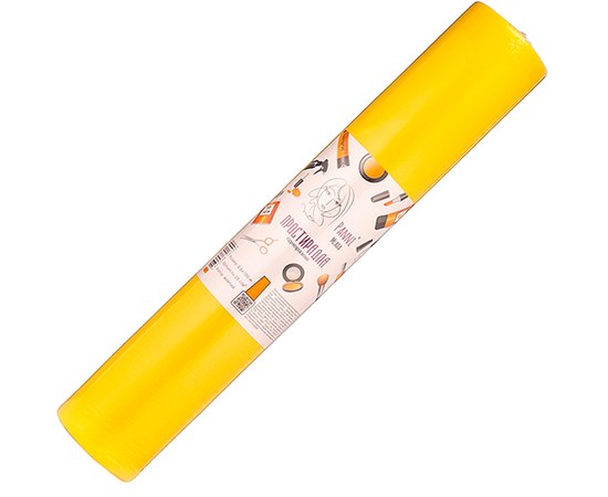 Зображення  Простирадла Panni Mlada 0.8х100 м (1 рулон) зі спанбонду жовтий, Розмір простирадла: 80 см * 100 м, Колір: Жовтий