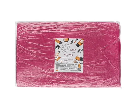 Изображение  Disposable polyethylene apron Panni Mlada 0.8x1.25 m (100 pcs/pack) pink