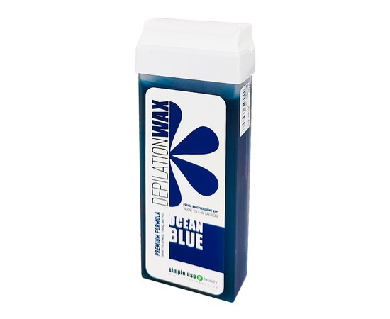 Изображение 2 Теплый воск в картридже Simple Ocean BLue Синий Океан (Азулен), 100 мл