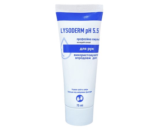 Изображение  Lysoderm pH 5.5 75 ml - hand and body care cream, Blanidas, Volume (ml, g): 75