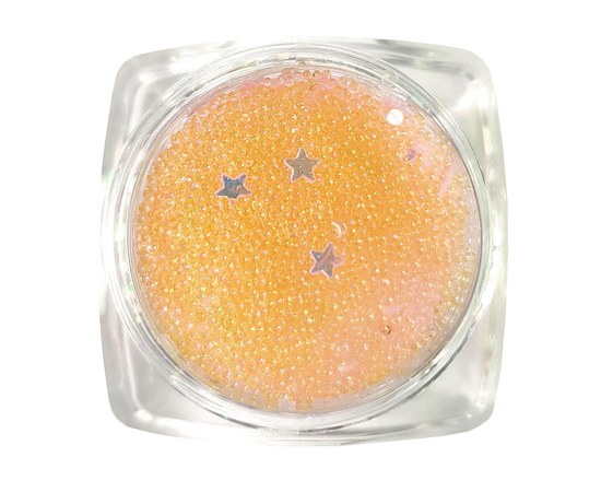 Изображение  Nails Molekula peach broths with decor, 4 g