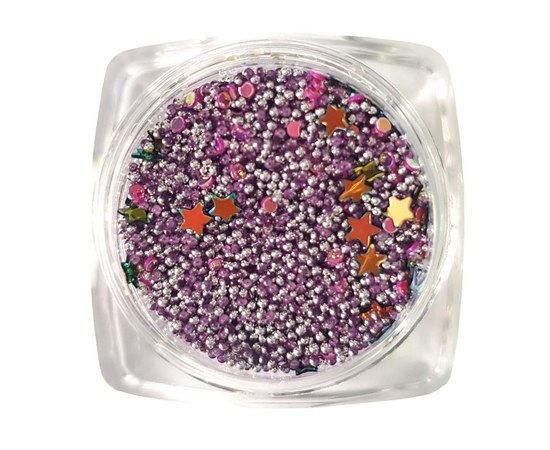 Изображение  Nails Molekula lilac decorated broths, 4 g