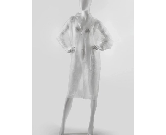 Изображение  Disposable medical gown COMFORT+ with buttons Polix Pro&Med (1 piece/pack) L/XL white
