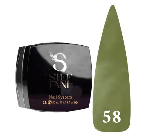 Изображение  Steffani Cover Base camouflage base for gel polish №58, 50 ml, Volume (ml, g): 50, Color No.: 58