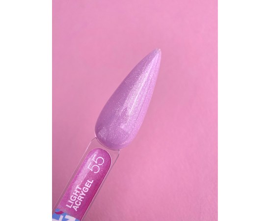 Изображение 2 Liquid modeling gel for nails LUNAMoon Light Acrygel No. 55, 30 ml, Volume (ml, g): 30, Options: 55, Color: Violet