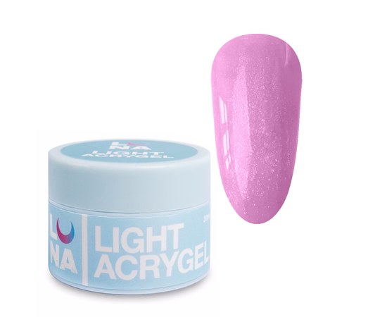 Изображение  Liquid modeling gel for nails LUNAMoon Light Acrygel No. 55, 30 ml, Volume (ml, g): 30, Color No.: 55, Color: Violet