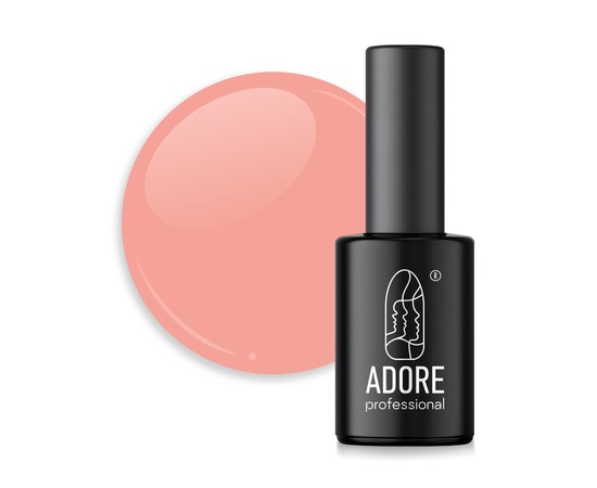 Изображение  Stained glass gel polish Adore Professional MG-17 coral glaze, 8 ml, Volume (ml, g): 8, Color No.: 17