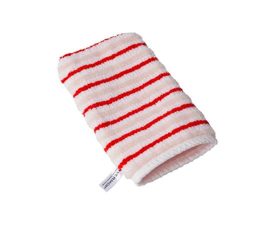 Изображение  Vermop Brush wet and dry cleaning glove, white with red, 1 pc