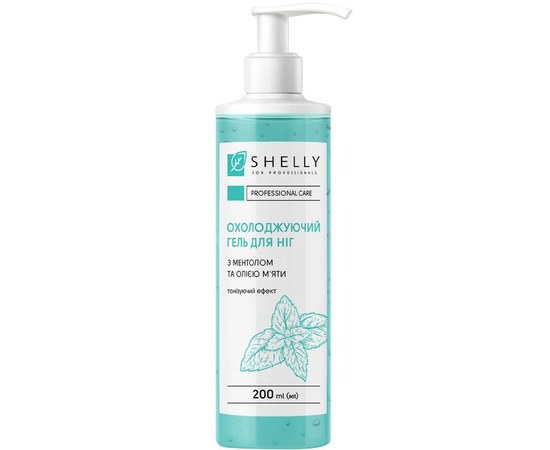 Изображение  Shelly Cooling Gel for feet with menthol and mint oil, 200 ml