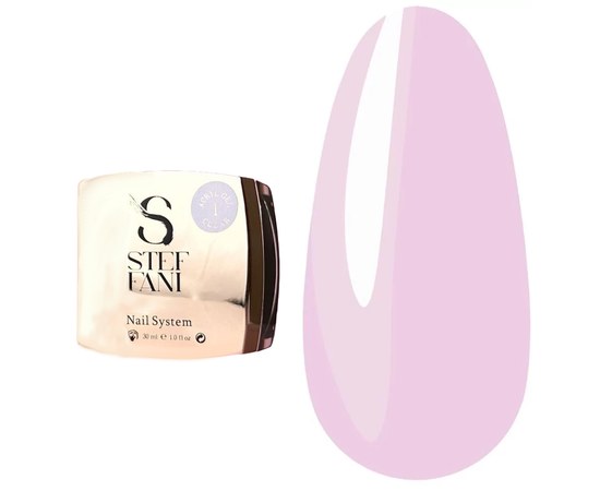 Изображение  Акрил-гель Steffani Acryl Gel №03 бледно розовый, 30 мл, Объем (мл, г): 30, Цвет: 03