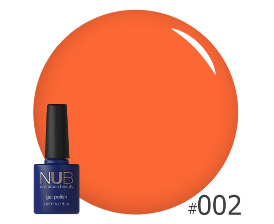 Изображение  Gel polish for nails NUB 8 ml No. 002, Volume (ml, g): 8, Color No.: 2