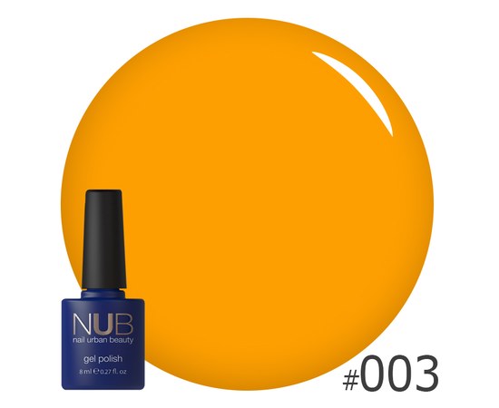 Изображение  Gel polish for nails NUB 8 ml No. 003, Volume (ml, g): 8, Color No.: 3