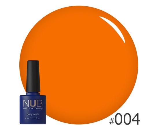 Изображение  Gel polish for nails NUB 8 ml No. 004, Volume (ml, g): 8, Color No.: 4