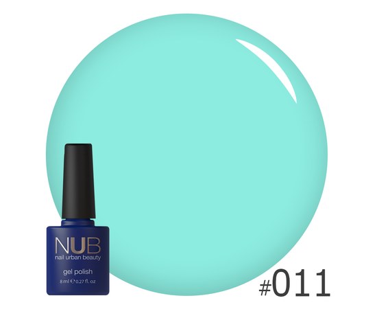 Изображение  Gel polish for nails NUB 8 ml No. 011, Volume (ml, g): 8, Color No.: 11