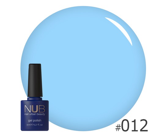 Изображение  Gel polish for nails NUB 8 ml No. 012, Volume (ml, g): 8, Color No.: 12